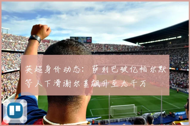 英超身价动态：萨利巴破亿帕尔默等人下滑谢尔基飙升至九千万